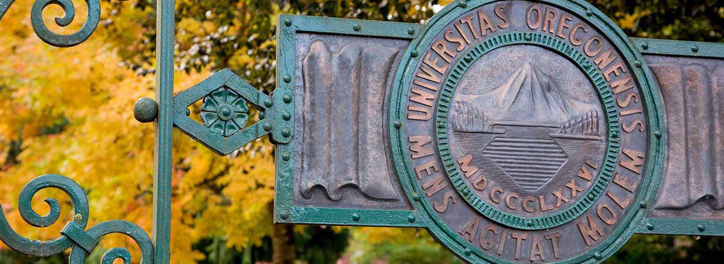 UO Campus Seal Sign UO Campus Seal Sign