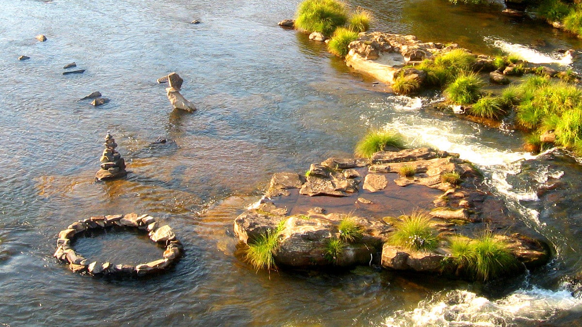 River rock O shape